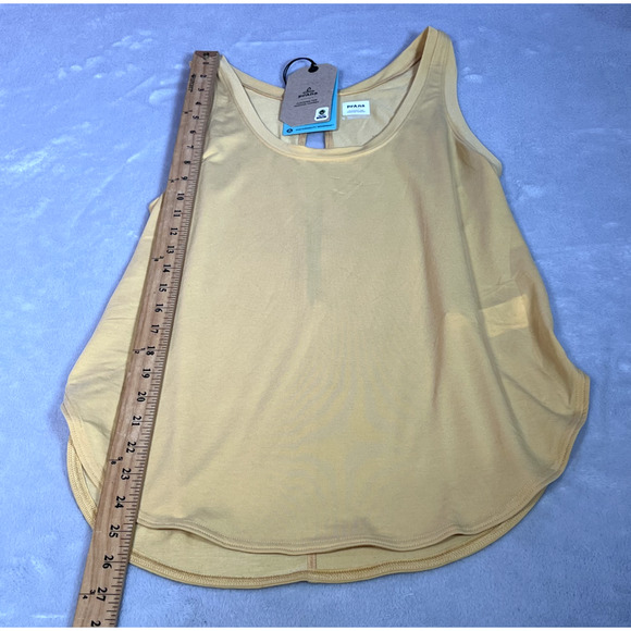PrAna‎ Tagus Tank Womens Size S Mustard Yellow Keyhole Back Basic Top Outdoors - Picture 7 of 7